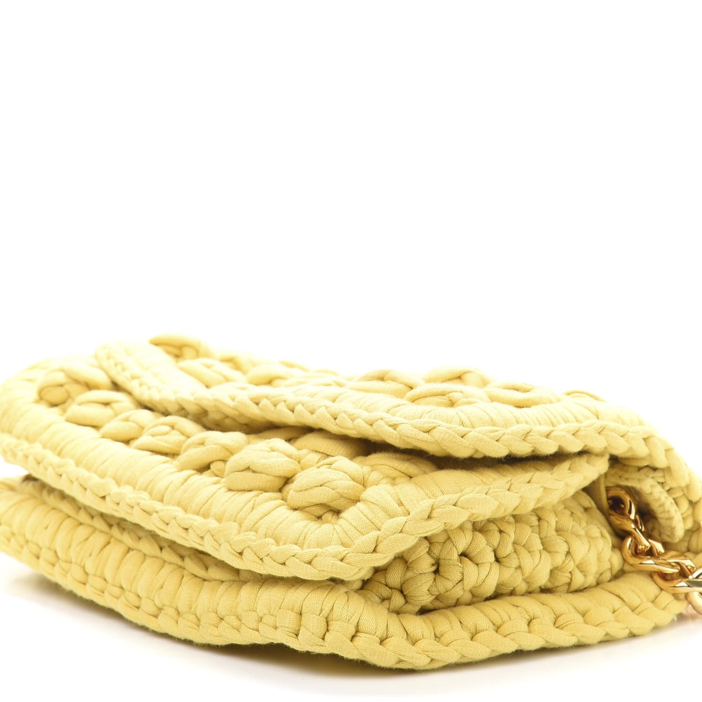 Jersey Crochet Shoulder Bag Buttercup Gold