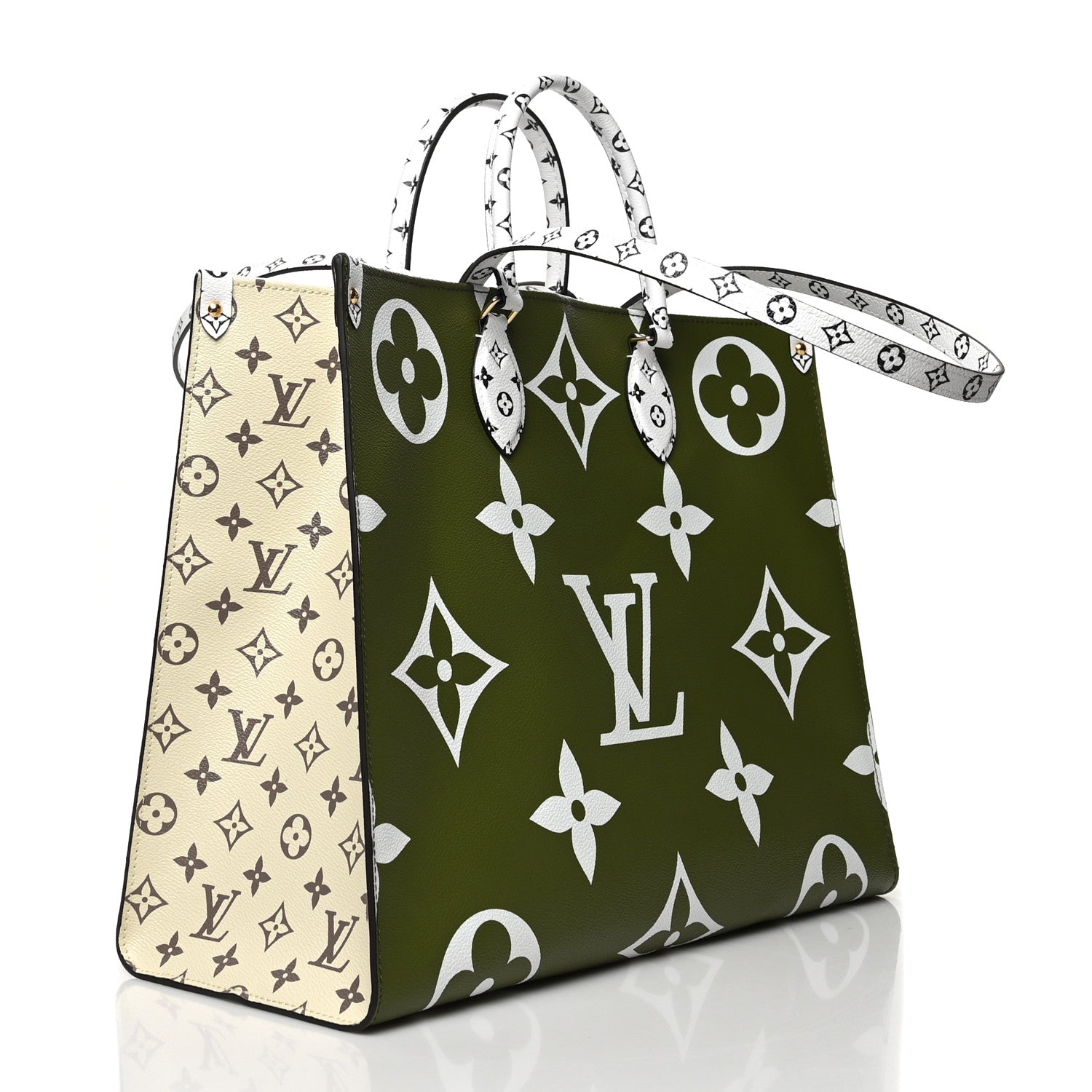 Louis Vuitton Monogram Giant Onthego GM Kaki Beige 3 of 6
