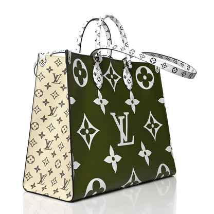 Louis Vuitton Monogram Giant Onthego GM Kaki Beige 3 of 6