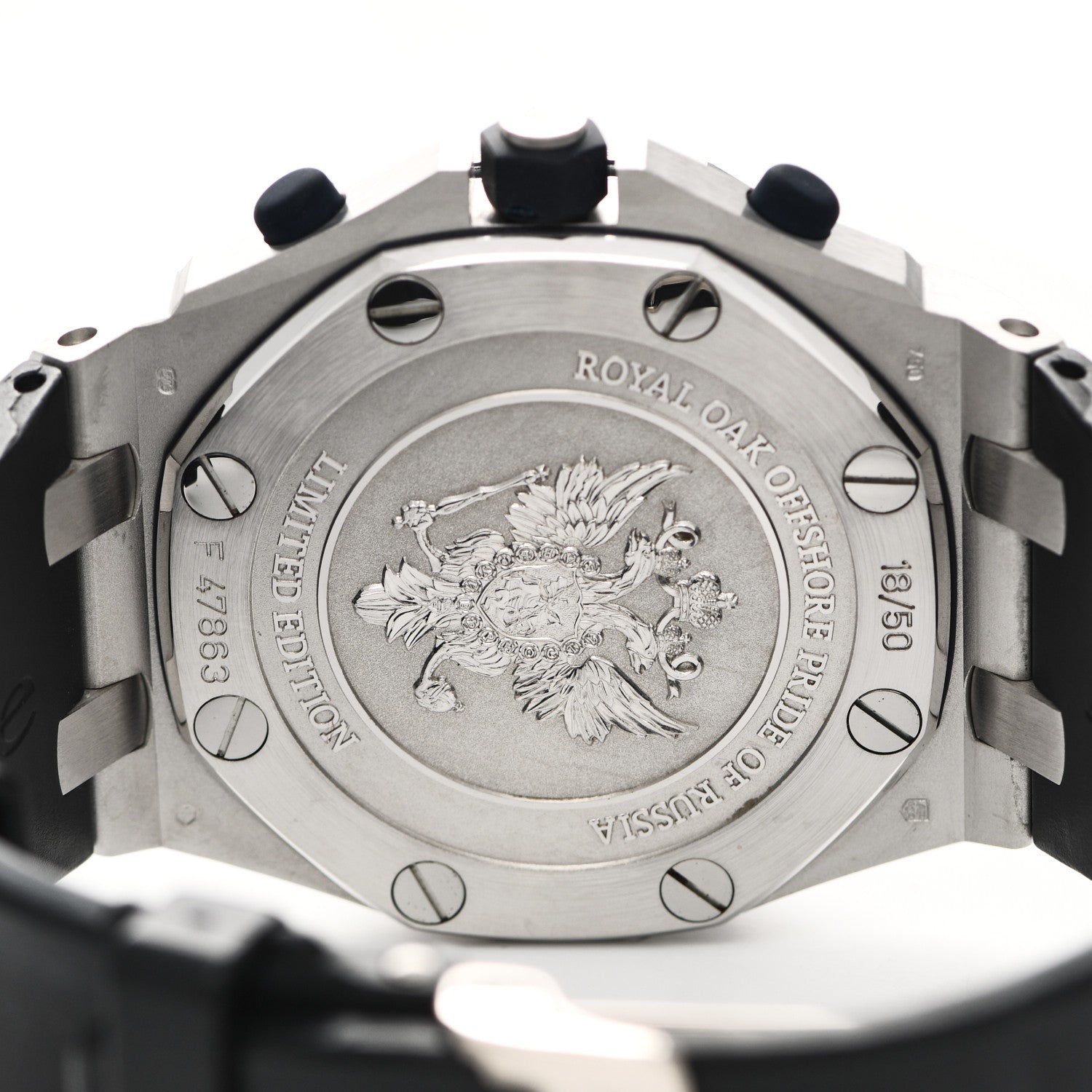 Audemars Piguet 18K White Gold Rubber 42mm Royal Oak Offshore Pride of Russia Automatic Watch Blue 26061BC.OO.D001CR.01 4 of 7
