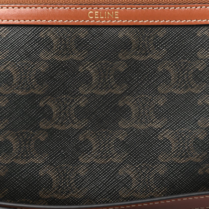 Celine Triomphe Calfskin Long Pouch With Strap Tan 7 of 8