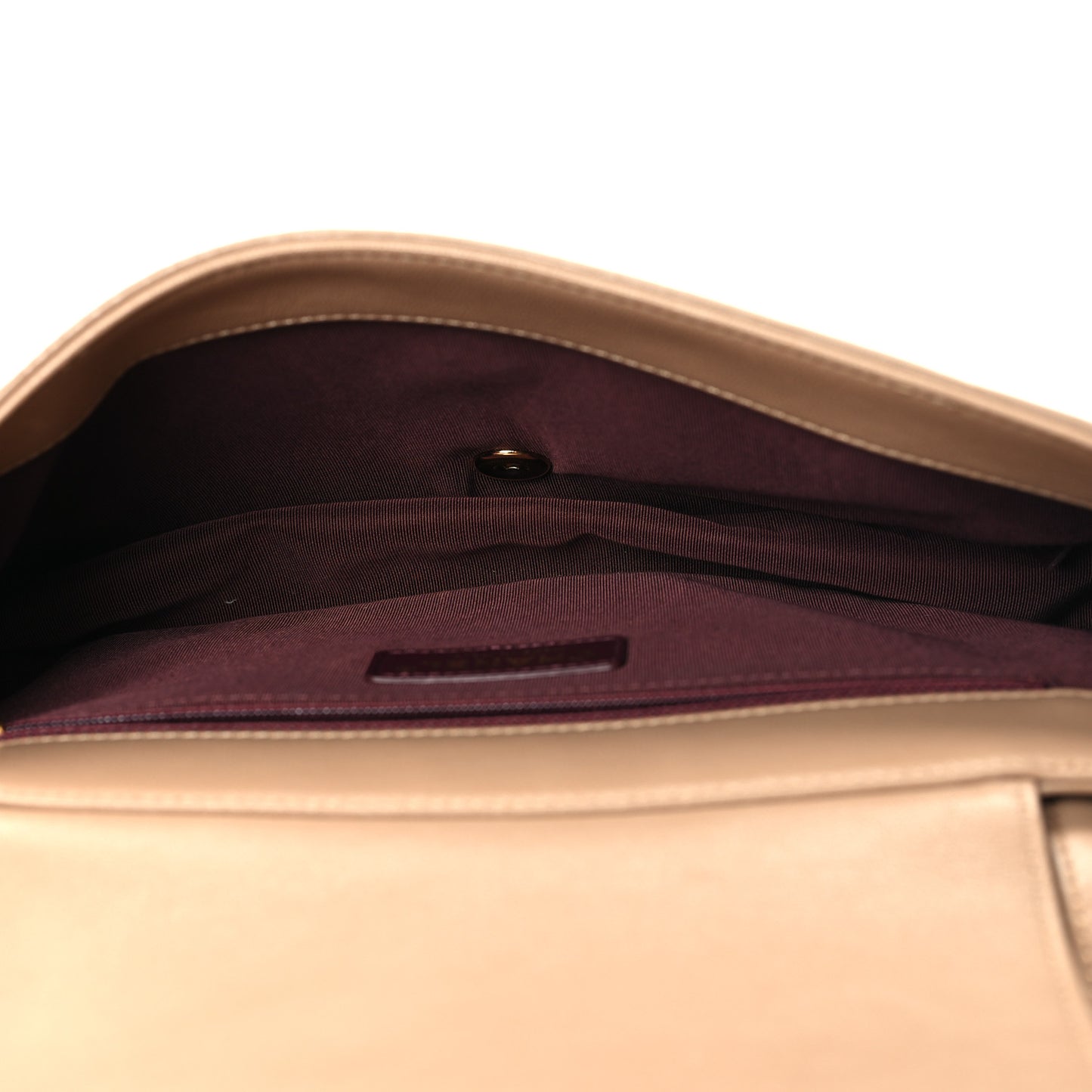 Sheepskin Quilted Vintage Mademoiselle Flap Beige