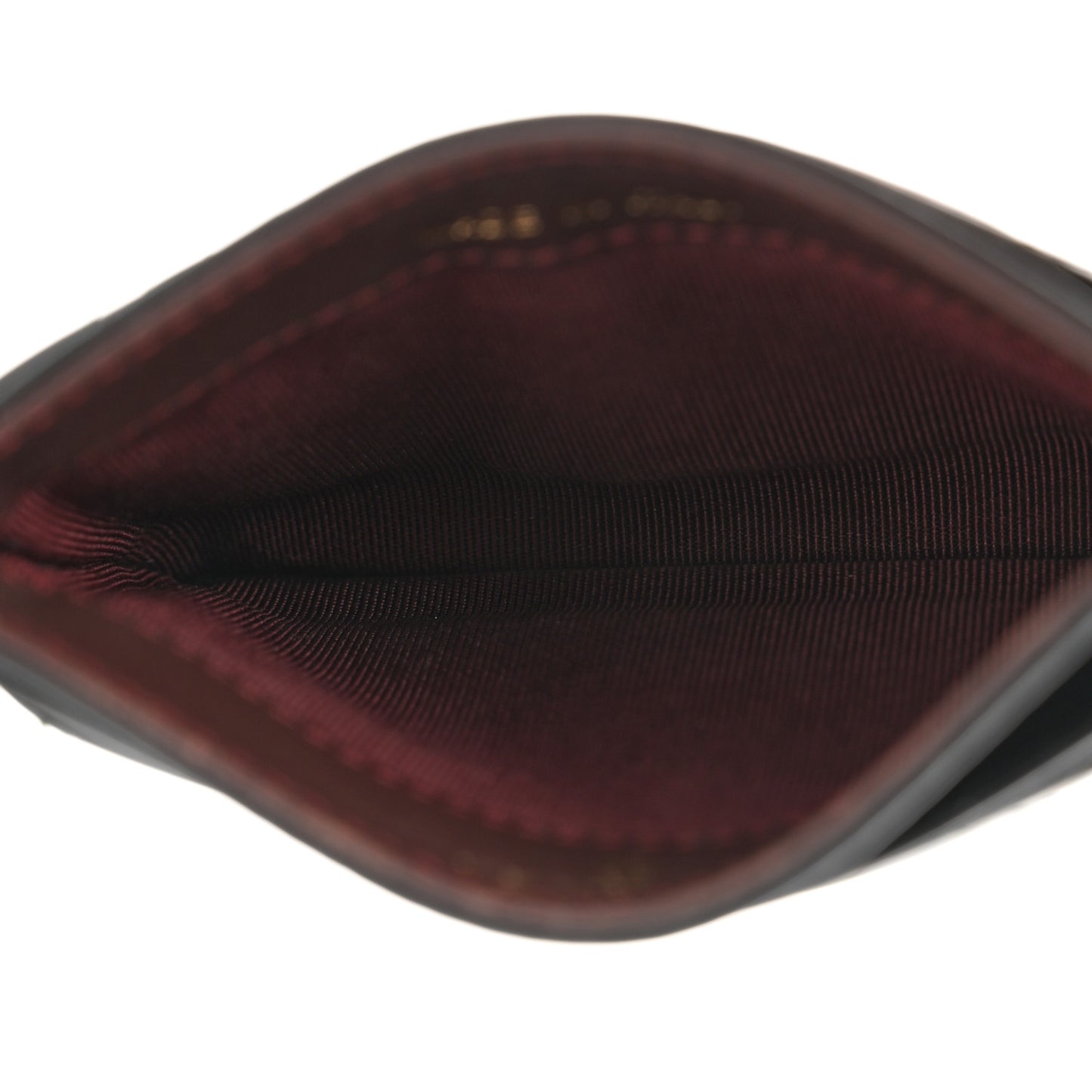 Aged Calfskin Quilted Lucky Charms Reissue Card Holder Black