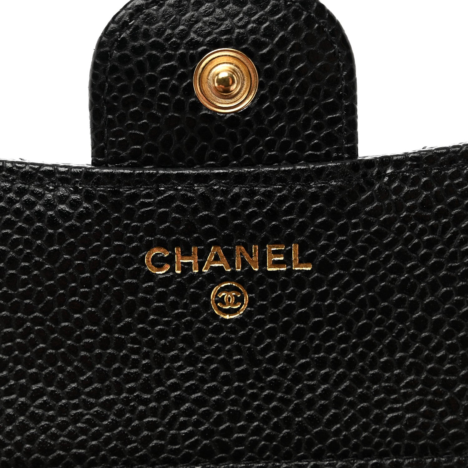 Chanel Caviar Quilted Compact Flap Wallet Black 6 of 8