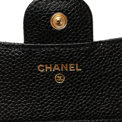 Chanel Caviar Quilted Compact Flap Wallet Black 6 of 8