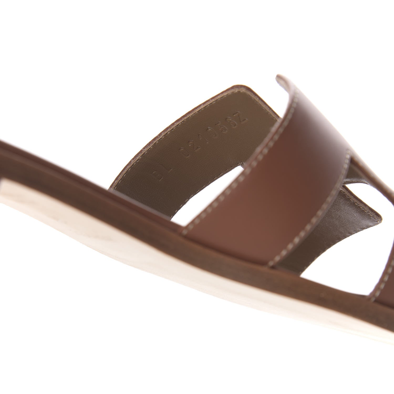 Hermes Box Calfskin Oran Sandals 39 Gold 9 of 10