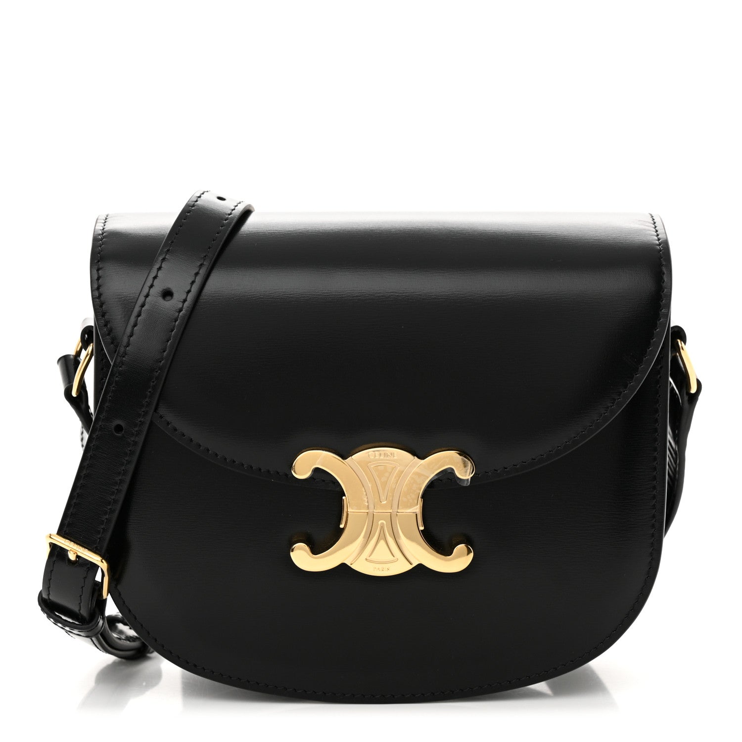 Celine Shiny Calfskin Teen Besace Black 1 of 11