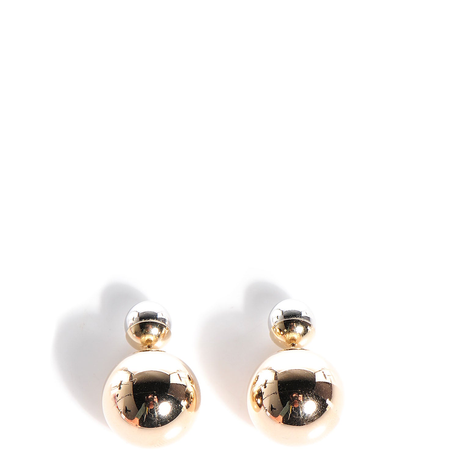 Christian Dior Mise En Dior Tribal Earrings Gold Silver 4 of 6