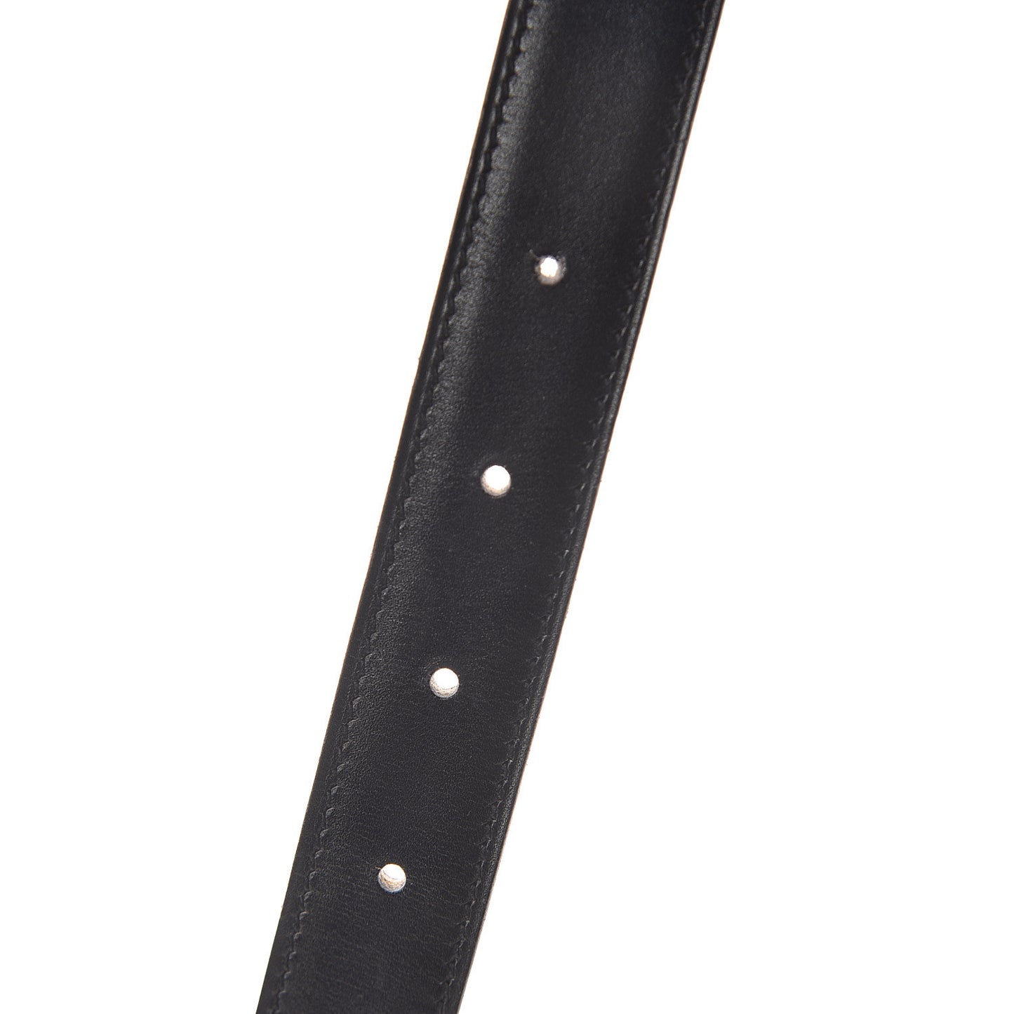 Box Epsom 24mm Mini Constance H Belt 80 Black Gold