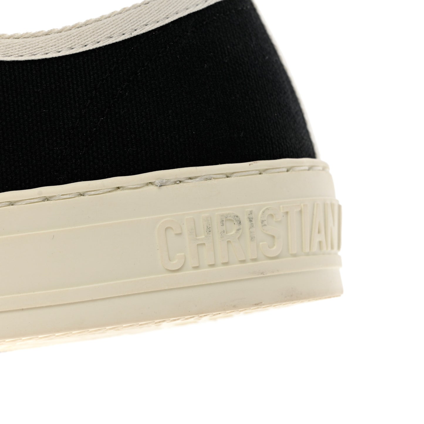 Canvas Walk'N'Dior Low Top Sneakers 37.5 Black