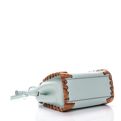 Fendi Nappa Ribbon Lace Up Mini Peekaboo Iconic Satchel Fairy Green 4 of 12