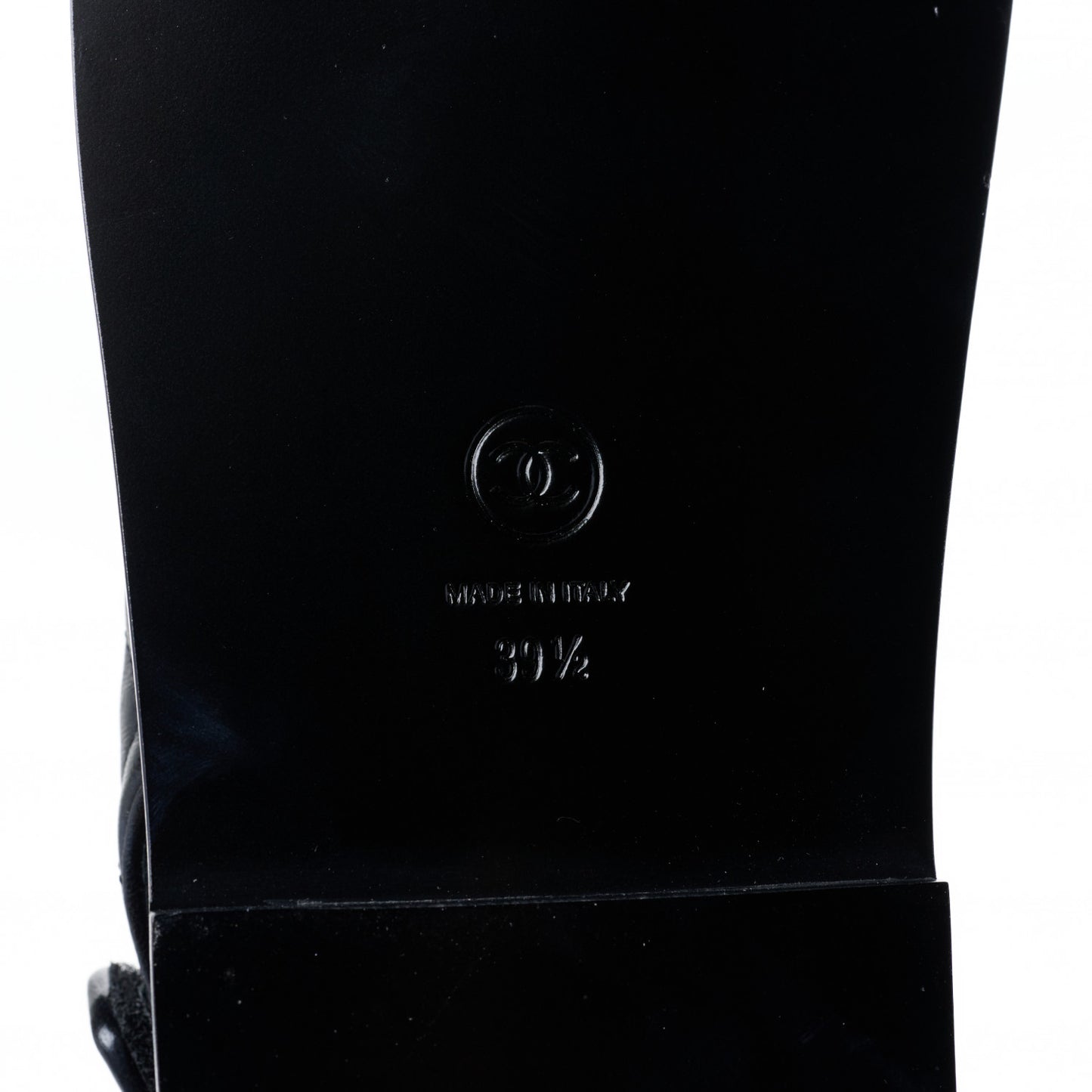 Lambskin Velcro Dad Sandals 39.5 Black