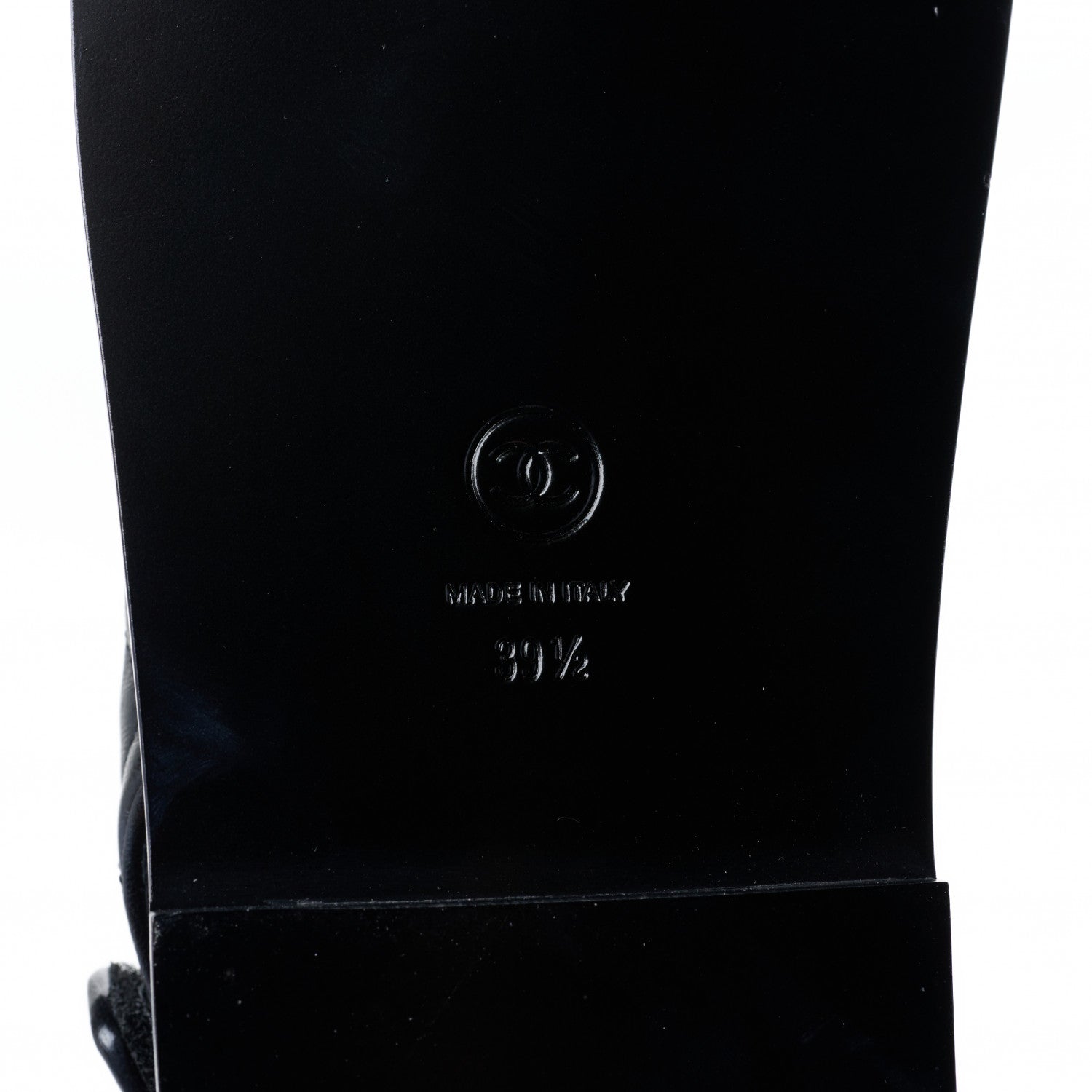 Chanel Lambskin Velcro Dad Sandals 39.5 Black 6 of 9