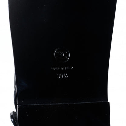 Chanel Lambskin Velcro Dad Sandals 39.5 Black 6 of 9