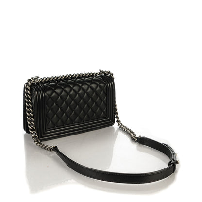 Chanel Calfskin Quilted Medium Boy Flap Black 3 of 8