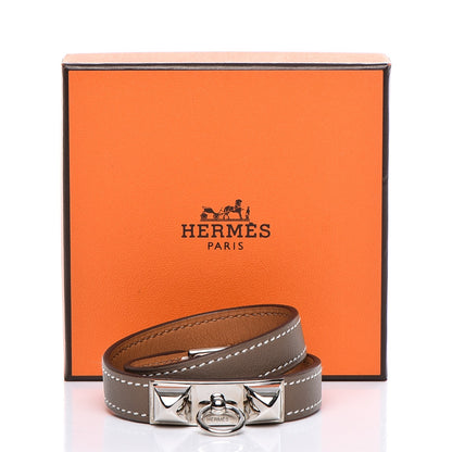 Hermes Swift Rivale Double Tour Bracelet XS Etoupe 8 of 8