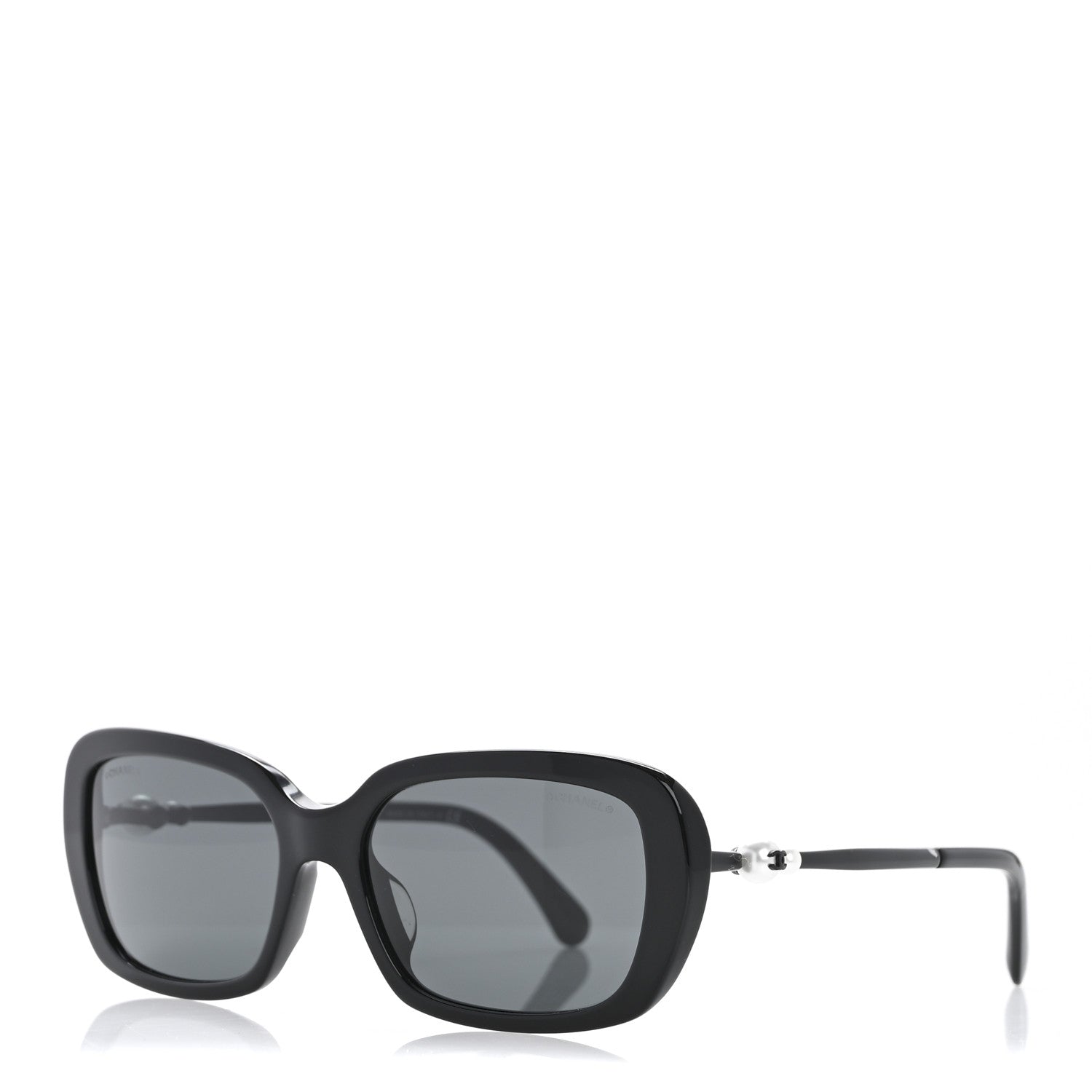 Chanel Pearl Square Polarized Sunglasses 5427-H-A Black 1 of 8