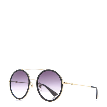 Gucci Round Frame Sunglasses GG0061S Black 1 of 6