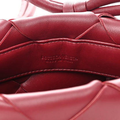Bottega Veneta Nappa Maxi Intrecciato Clasp Bucket Bag Bordeaux 6 of 11