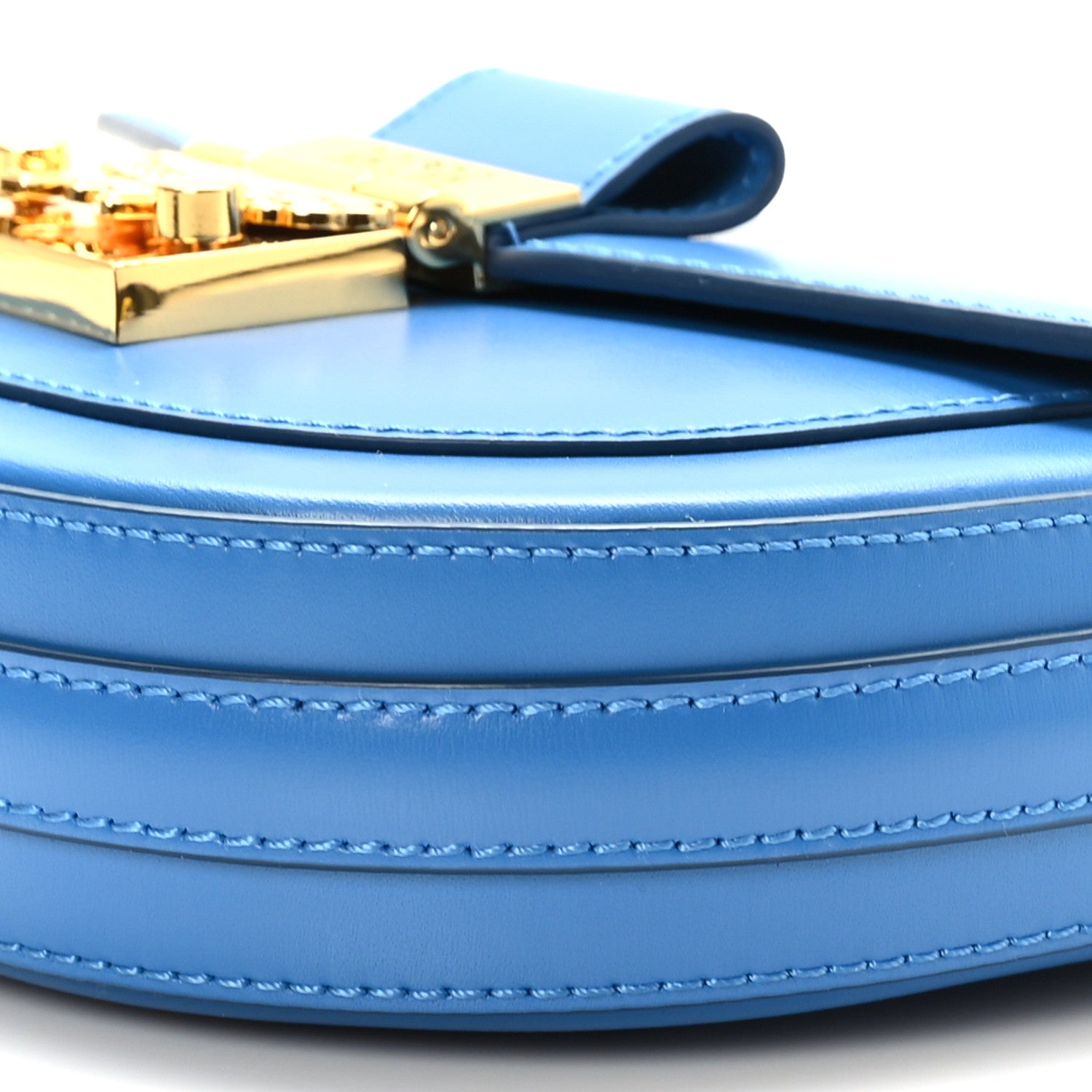 MCM Calfskin Mini Patricia Crossbody Bag Blue 8 of 8