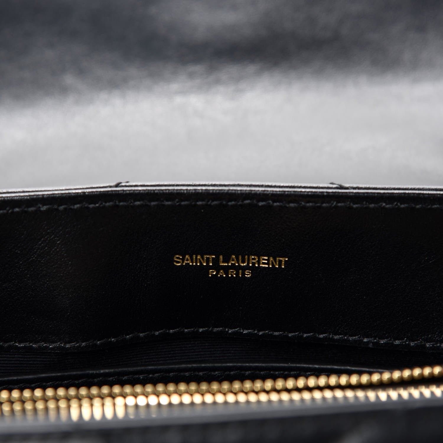 Saint Laurent Calfskin Y Quilted Monogram Small Loulou Chain Satchel Black 10 of 12