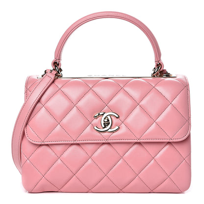 Chanel Lambskin Quilted Small Trendy CC Flap Dual Handle Bag Pink 1 of 11