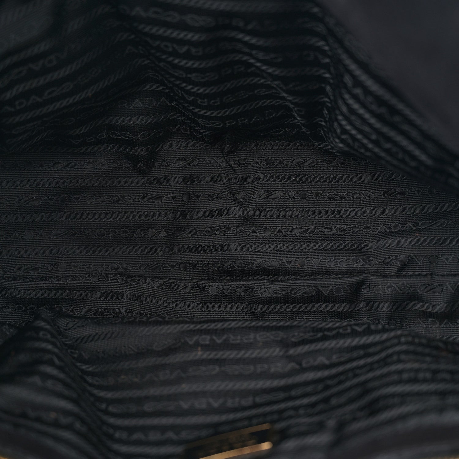 Prada Suede Easy Foldover Pushlock Satchel Black 5 of 13