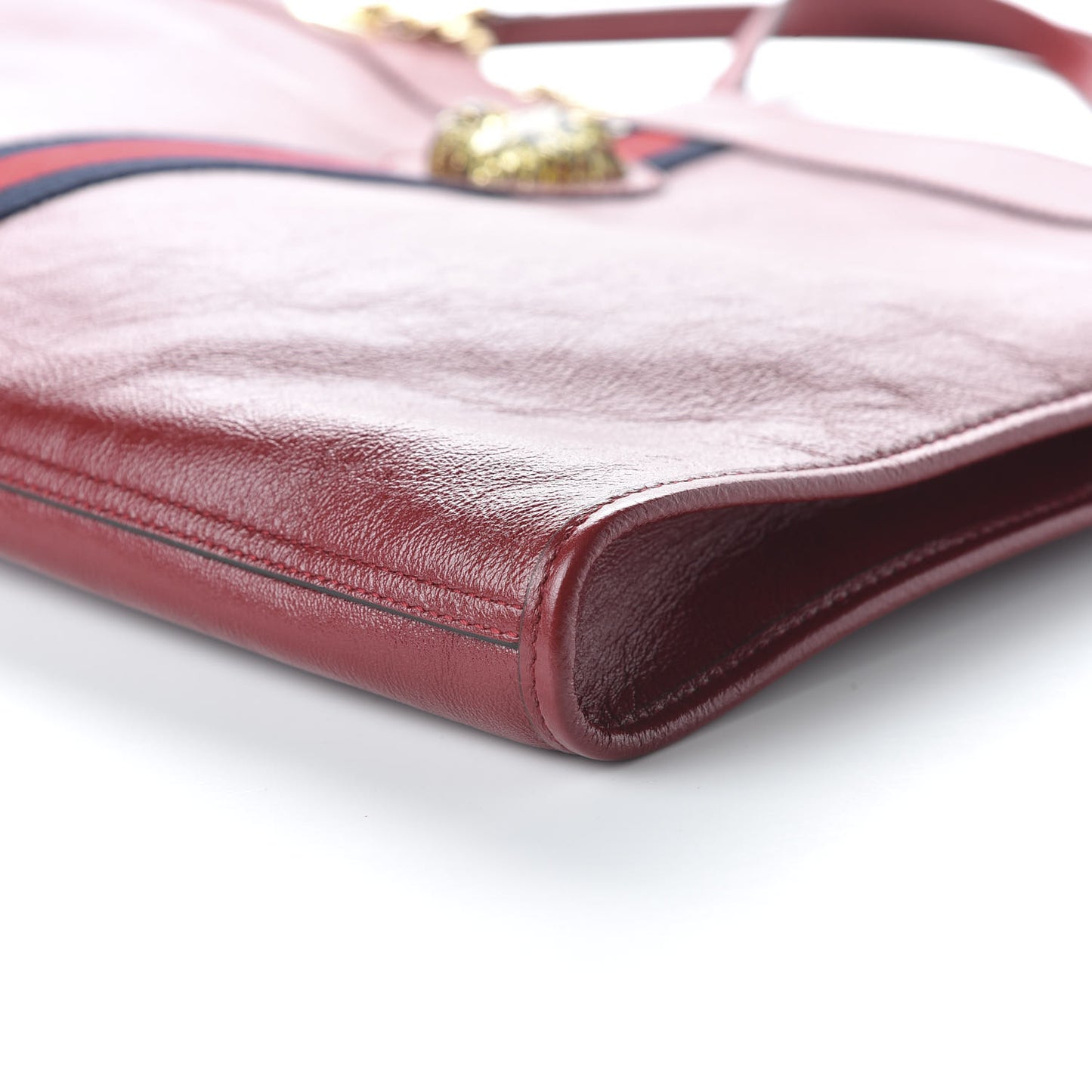 Calfskin Large Rajah Chain Tote Romantic Cherry