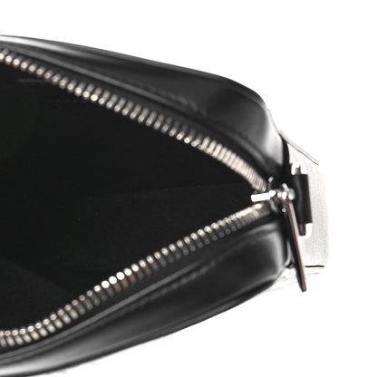 Christian Dior Calfskin Oblique Galaxy Perforated World Tour Messenger Pouch Black 5 of 8