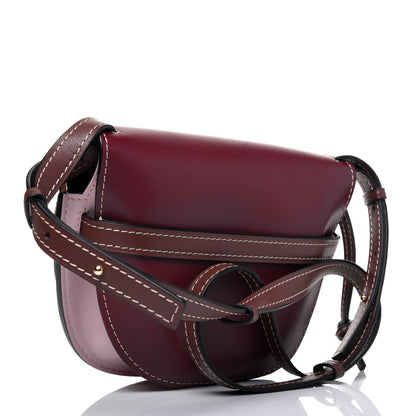 Loewe Calfskin Small Gate Crossbody Bag Wine Pastel Pink 3 of 15