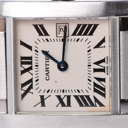Cartier Stainless Steel 25mm Tank Francaise Quartz Watch 10 of 11