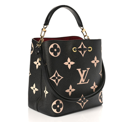 Louis Vuitton Empreinte Monogram Giant Neonoe MM Black Beige 4 of 10