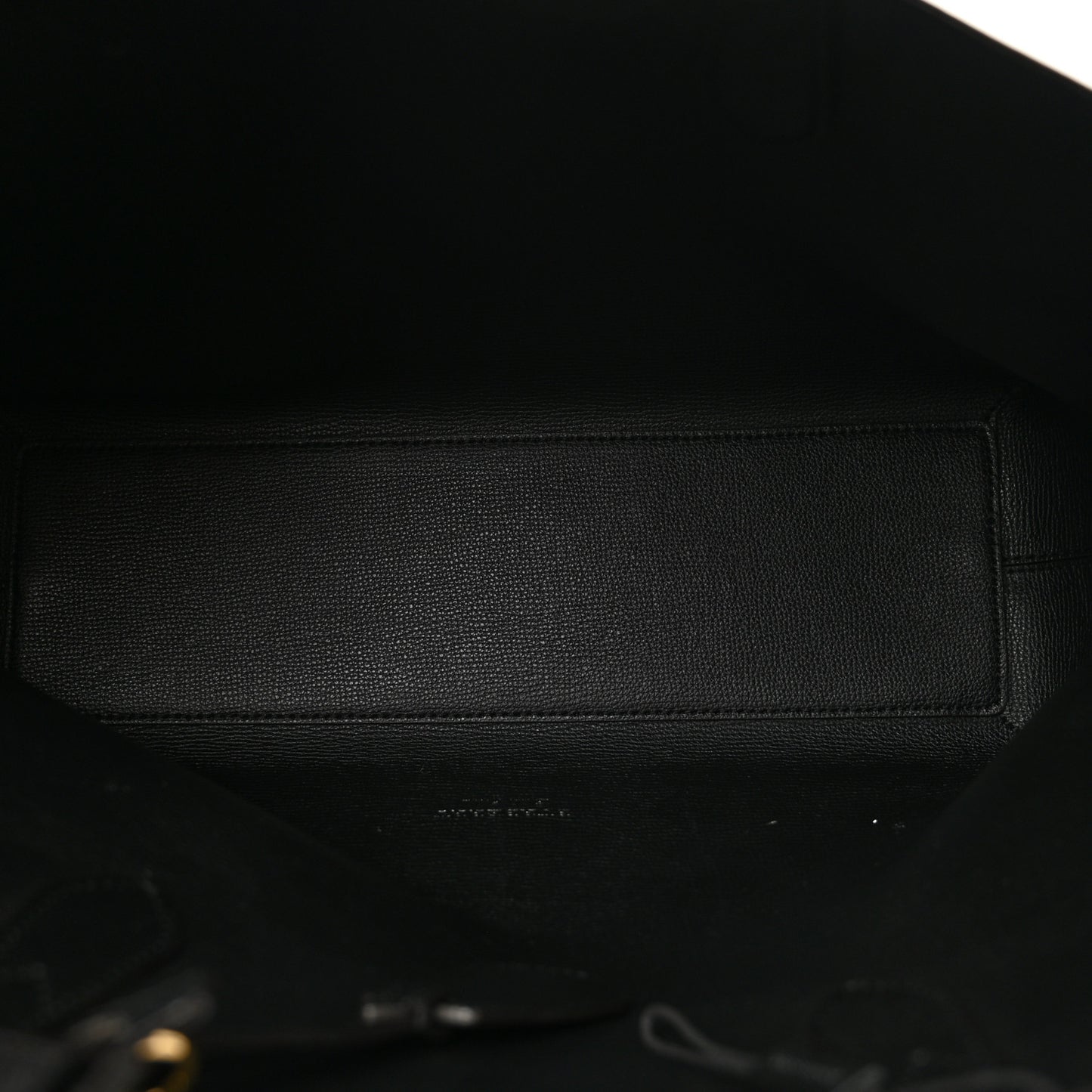 Grainy Calfskin Haymarket Check Medium Reversible Tote Black