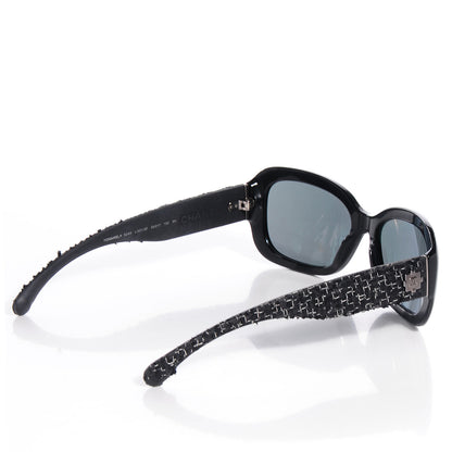 Chanel Tweed Boy CC Sunglasses 5240 Black 2 of 6