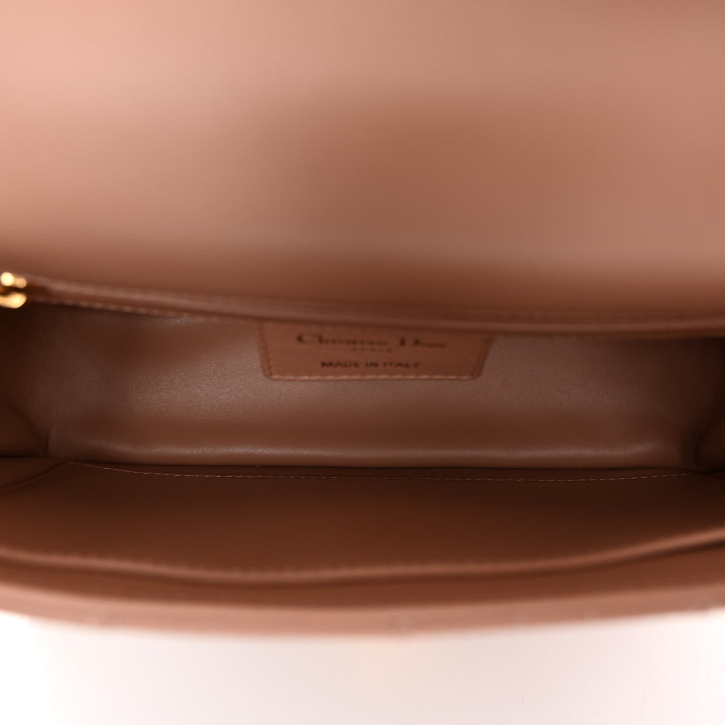 Calfskin Cannage Small Caro Bag Rose De Vents