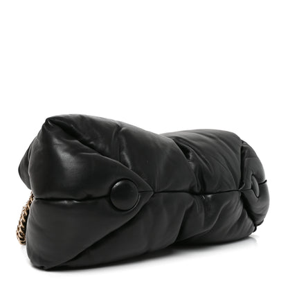 Proenza Schouler Lambskin Puffy Tobo Chain Shoulder Bag Black 4 of 9