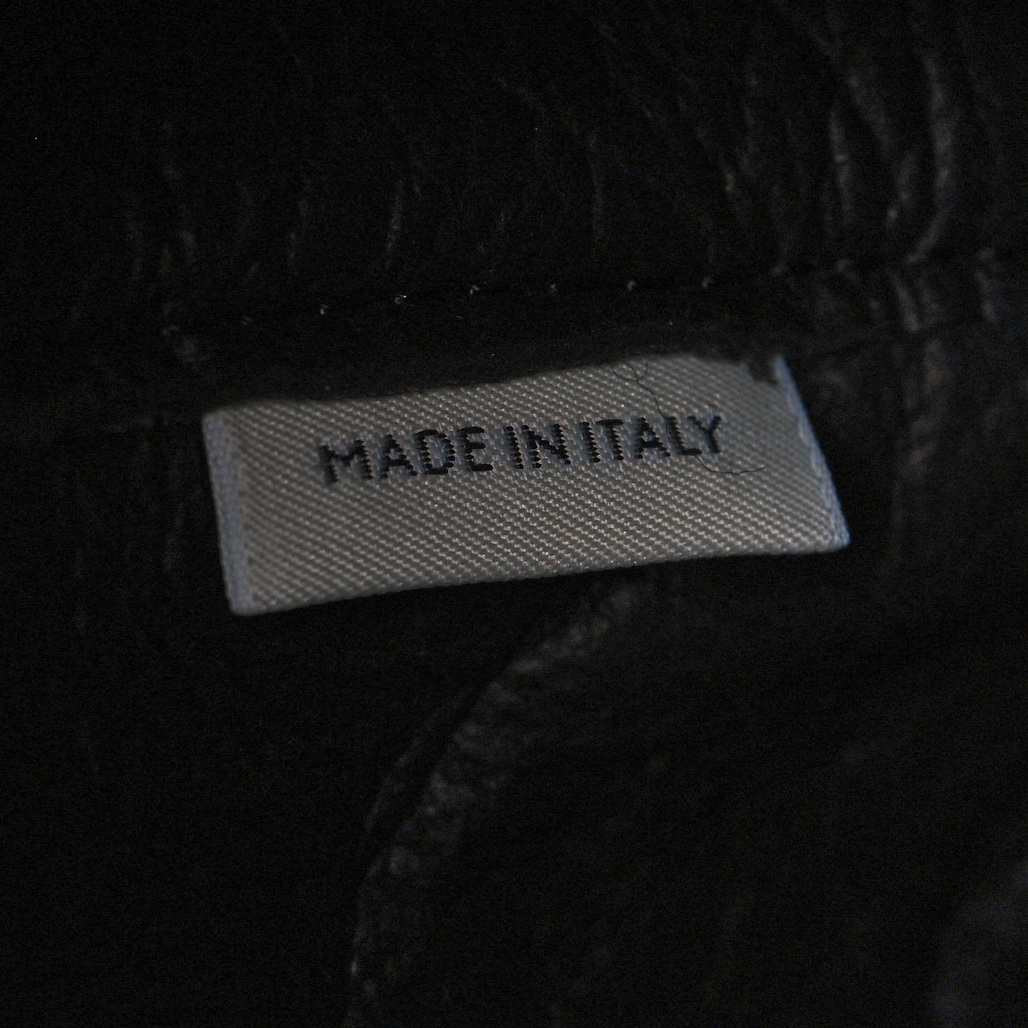 Shearling Mini Bucket Bag Black