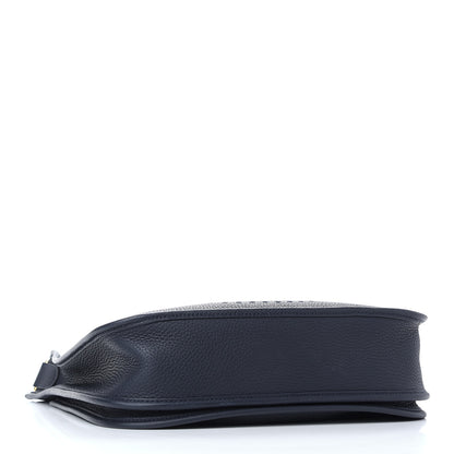Hermes Taurillon Clemence Evelyne III PM Bleu Nuit 4 of 9