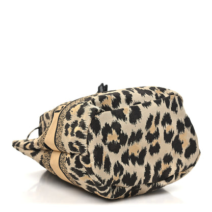 Christian Dior Canvas Mizza Embroidered Leopard DiorTravel Pouch Beige 4 of 11