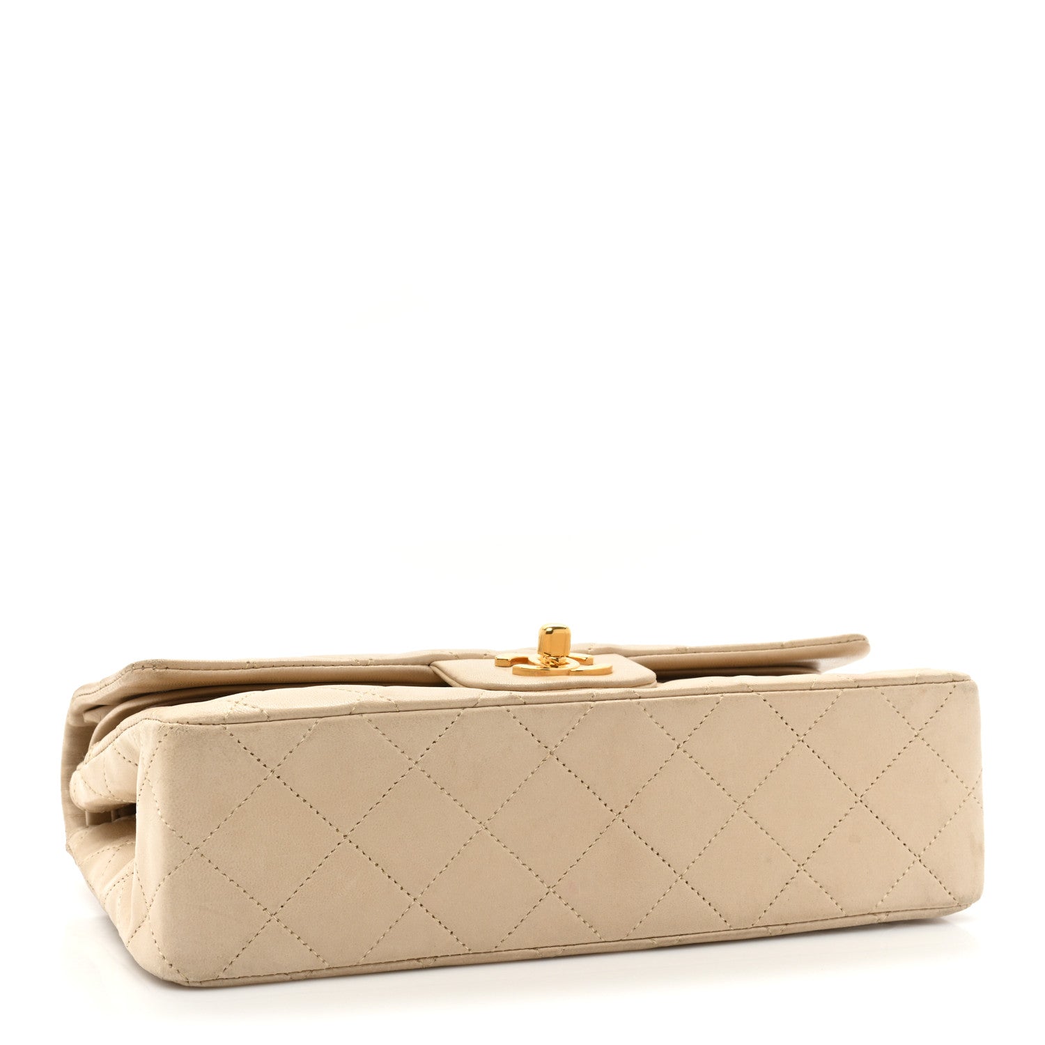 Chanel Lambskin Quilted Small Double Flap Beige 4 of 23