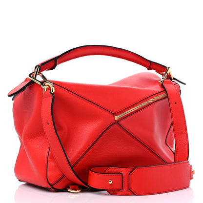 Loewe Calfskin Medium Puzzle Bag Scarlet 3 of 8