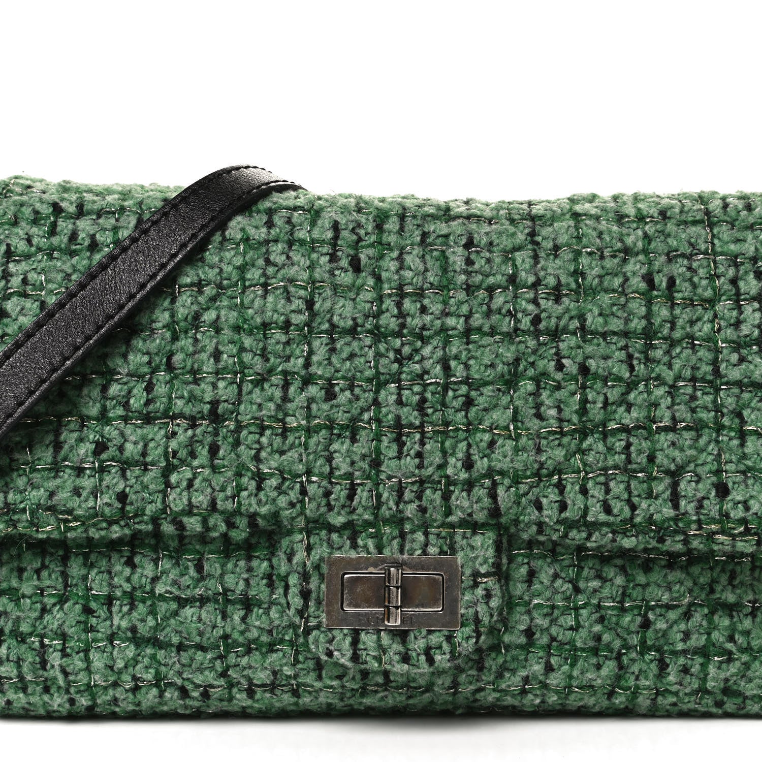 Chanel Tweed Easy 2.55 Reissue Flap Green 8 of 13