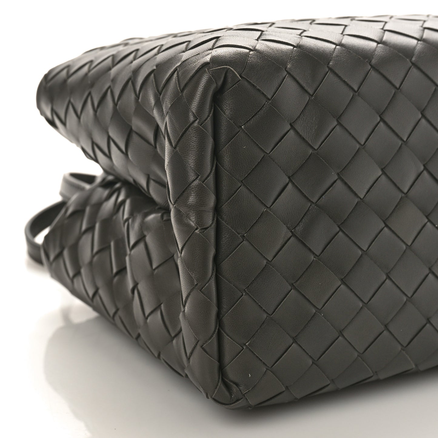 Nappa Intrecciato New Roma Tote Grey