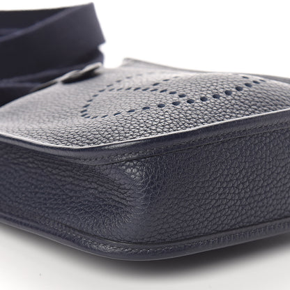 Hermes Taurillon Clemence Amazone Evelyne TPM Bleu Nuit Bleu Indigo 8 of 10