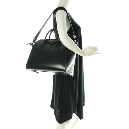 Givenchy Shiny Lord Calfskin Medium Antigona Black 2 of 7