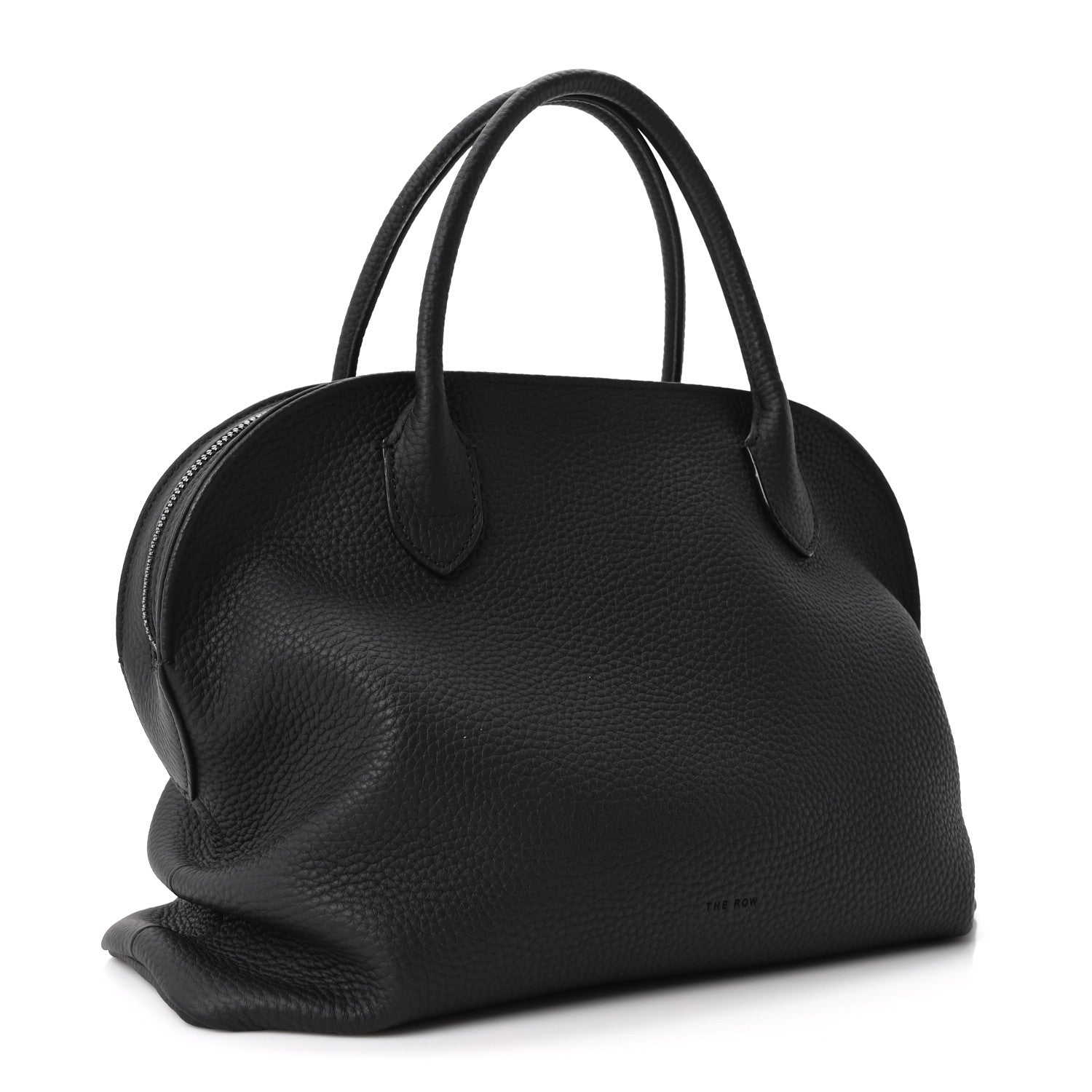 The Row Matte Grained Calfskin Agnes Bag Black 3 of 9
