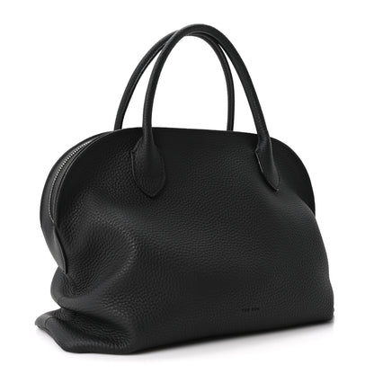 The Row Matte Grained Calfskin Agnes Bag Black 3 of 9