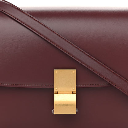 Celine Box Calfskin Medium Classic Box Flap Bag Burgundy 12 of 12