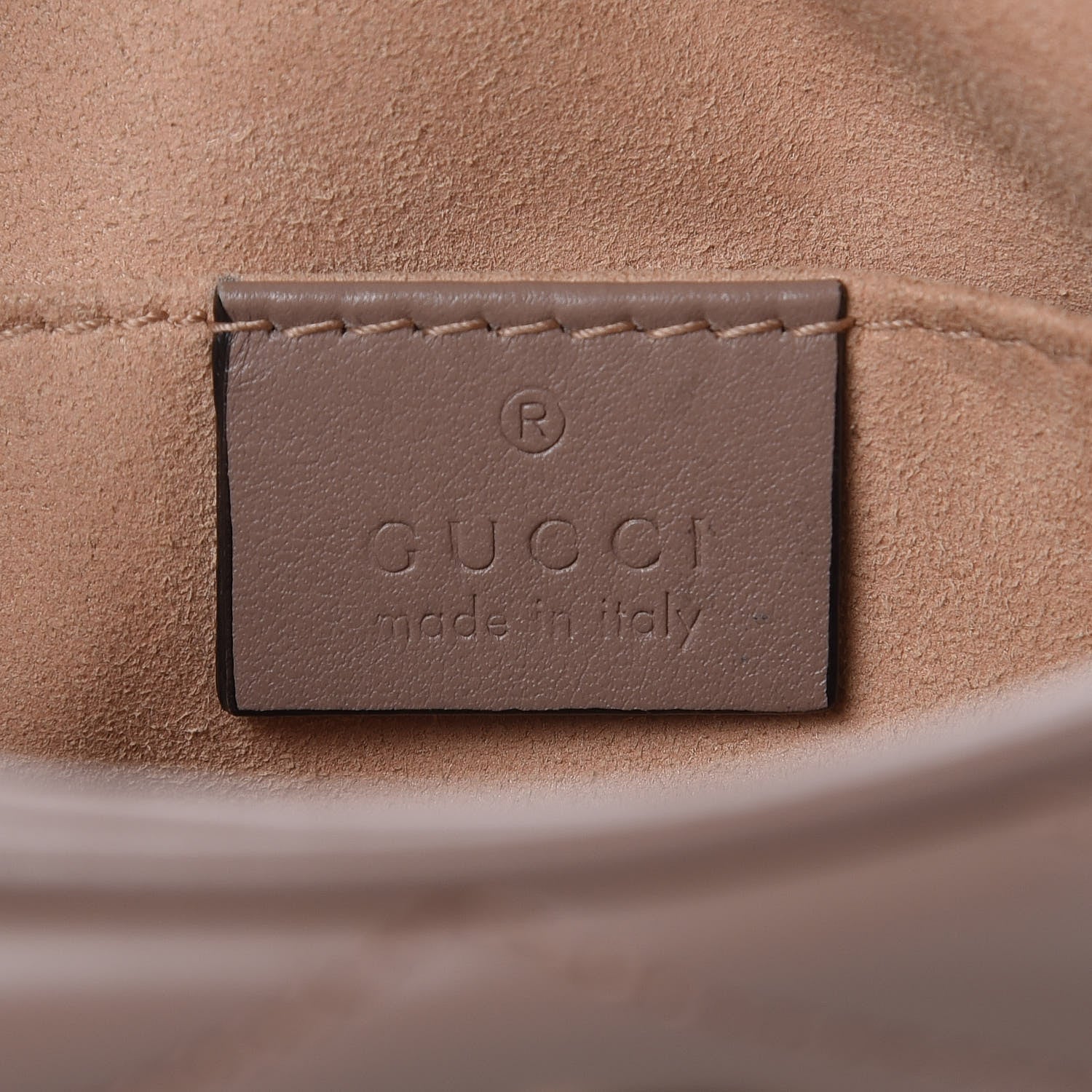 Gucci Calfskin Matelasse Mini GG Marmont Chain Shoulder Bag Nude 6 of 9