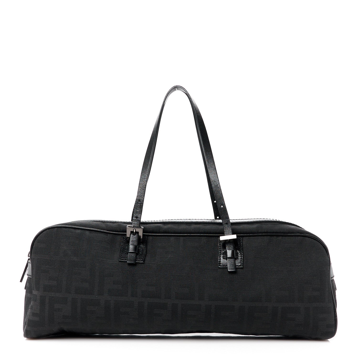 Fendi Zucca Zip Top Tote Black 1 of 10